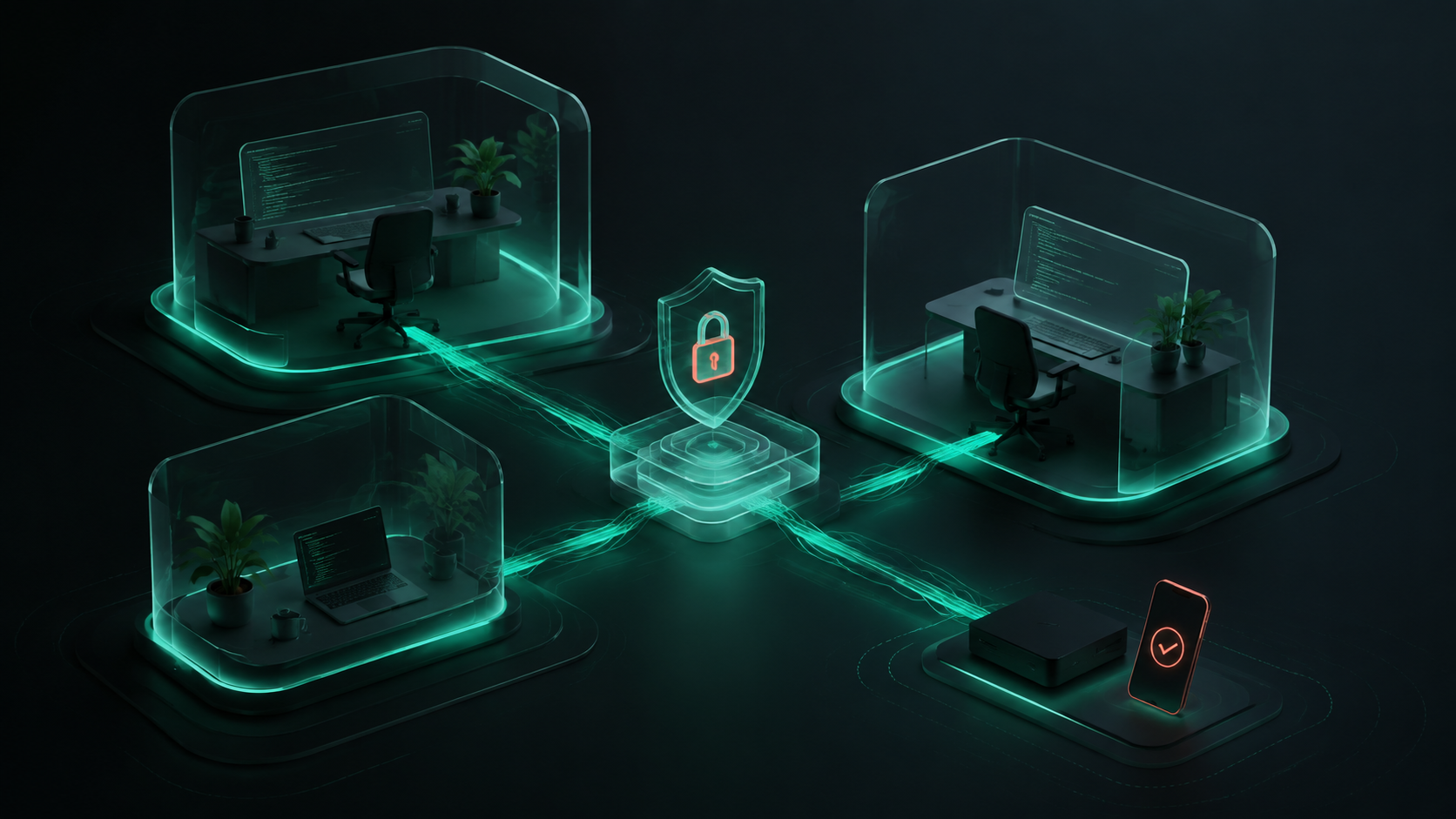 AxiomMeter Team protected workspace concept illustration